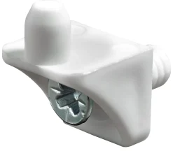 Hettich Spreizbodenträger mit Schraube verzinkt/weiß, Ø5 mm