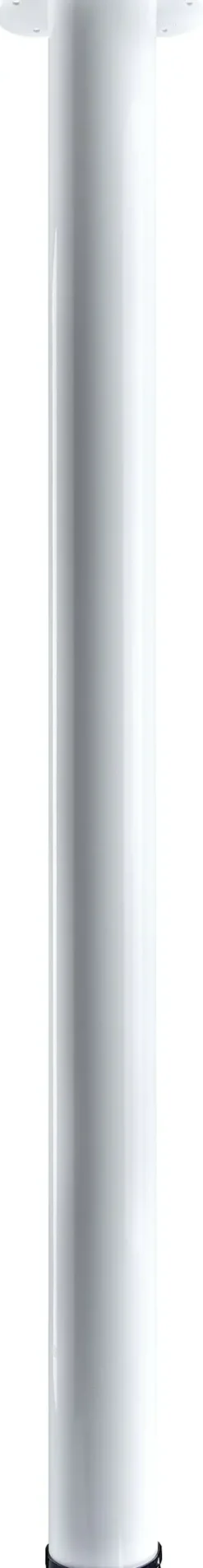Hettich Theken- und Stehtischbein 7,5 x 110 - 113 cm Stahl weiß - 1 Stück