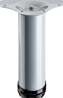 Hettich Tischbein 6,0 x 20 - 23 cm Stahl Aluminium-Optik - 1 Stück
