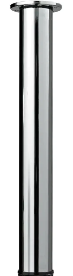 Hettich Tischbein 7,6 x 70 - 110 cm Stahl verchromt - 1 Stück