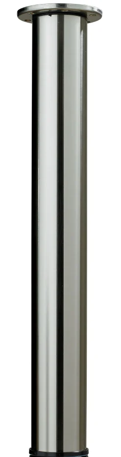 Hettich Tischbein 7,6 x 70 - 110 cm Stahl Edelstahl-Optik - 1 Stück