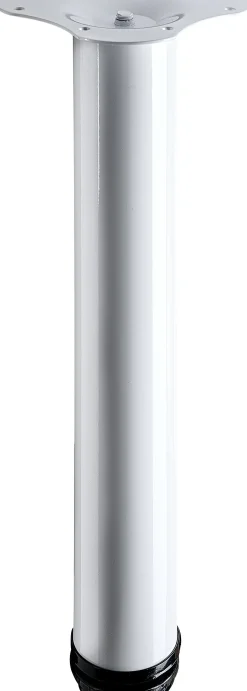 Hettich Tischbein 6,0 x 40 - 43 cm Stahl weiß - 1 Stück