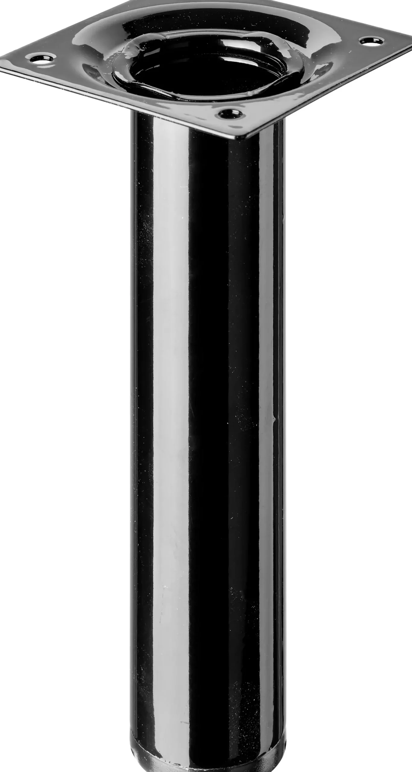Hettich Tischbein 3,0 x 15 cm Stahl schwarz - 1 Stück