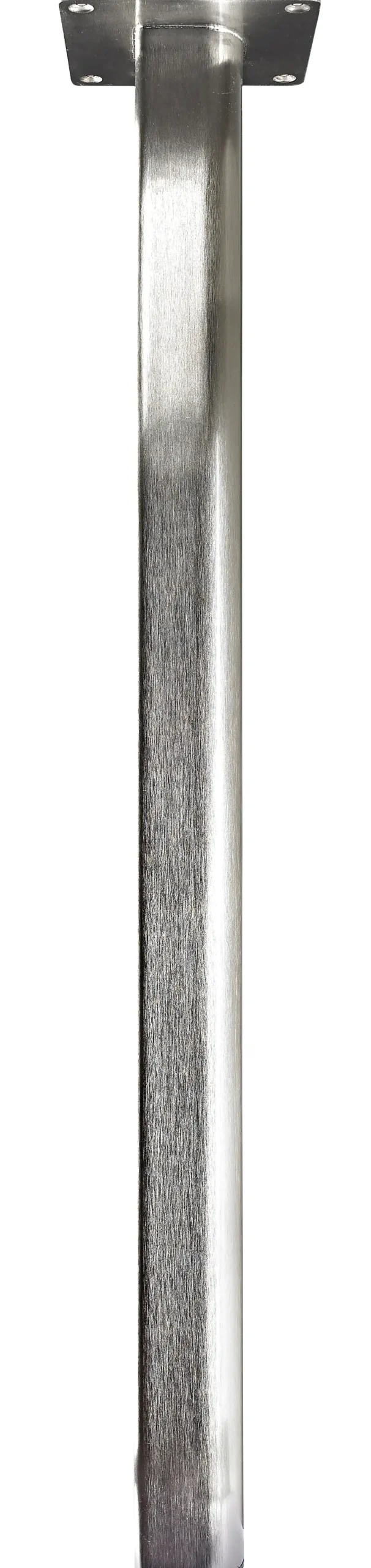 Hettich Tischbein 5,0 x 71 cm Stahl Edelstahl-Optik - 1 Stück