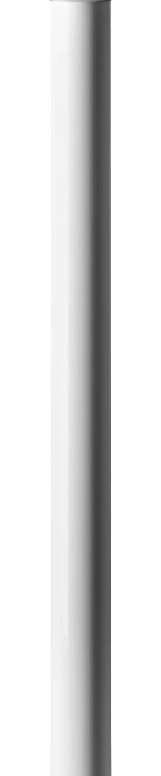 Hettich Tischbein 3,0 x 40 cm Stahl weiß - 1 Stück