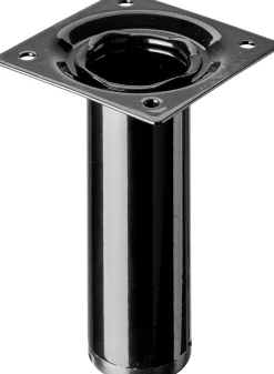 Hettich Tischbein 3,0 x 10 cm Stahl schwarz - 1 Stück