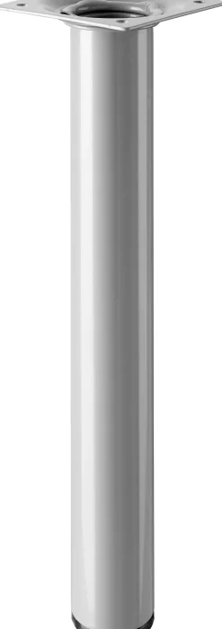 Hettich Tischbein 3,0 x 25 cm Stahl Aluminium-Optik - 1 Stück