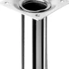 Hettich Tischbein 3,0 x 10 cm Stahl Edelstahl-Optik - 1 Stück