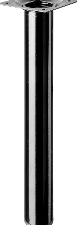 Hettich Tischbein 3,0 x 25 cm Stahl schwarz - 1 Stück