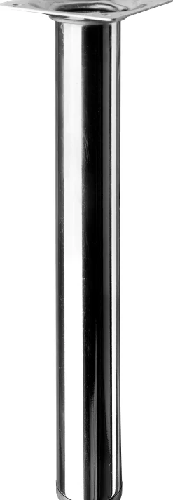 Hettich Tischbein 3,0 x 25 cm Stahl verchromt - 1 Stück