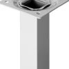 Hettich Tischbein 2,5 x 10 cm Aluminium-Optik - 1 Stück