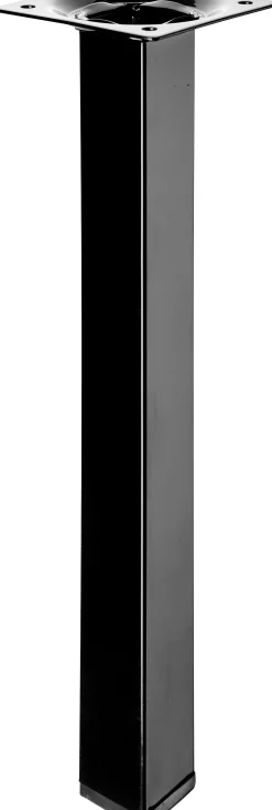 Hettich Tischbein 25 x 2,5 x 2,5 cm Stahl schwarz - 1 Stück