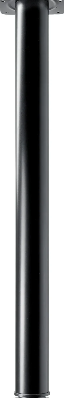 Hettich Tischbein Zela 6,0 x 70 cm Stahl schwarz - 1 Stück