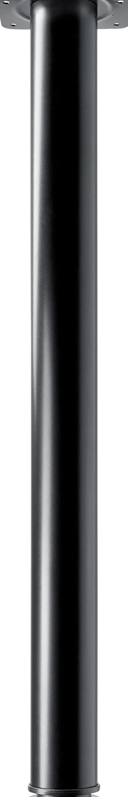 Hettich Tischbein Zela 6,0 x 70 cm Stahl schwarz - 1 Stück