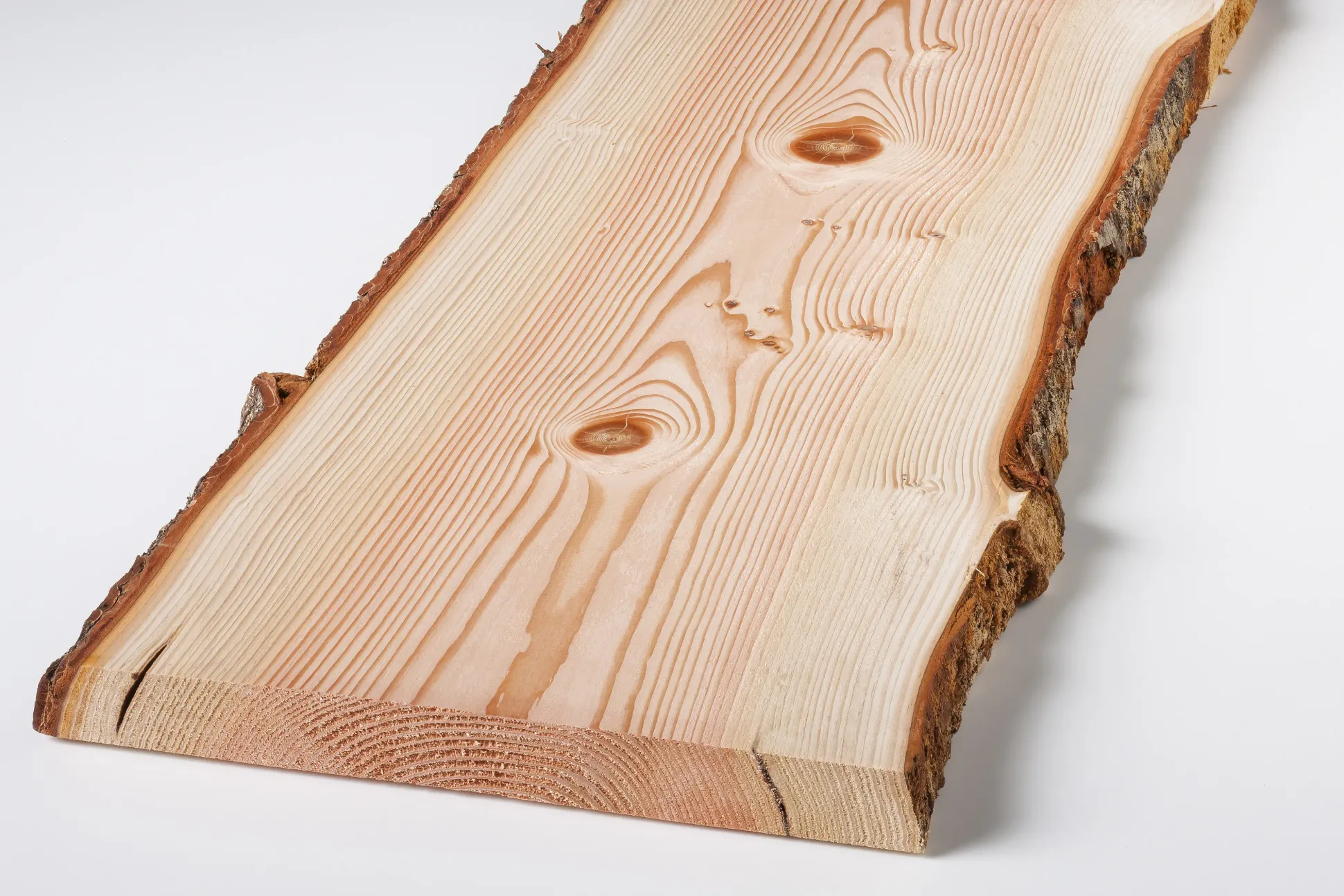 Holzbrett Massivholz Douglasie unbesäumt 120 x 27 cm 30 mm