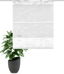 Home Wohnideen Magnetrollo Bambus 130 x 45 cm weiß