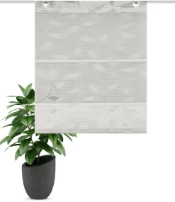 Home Wohnideen Magnetrollo Bambus 130 x 100 cm grau