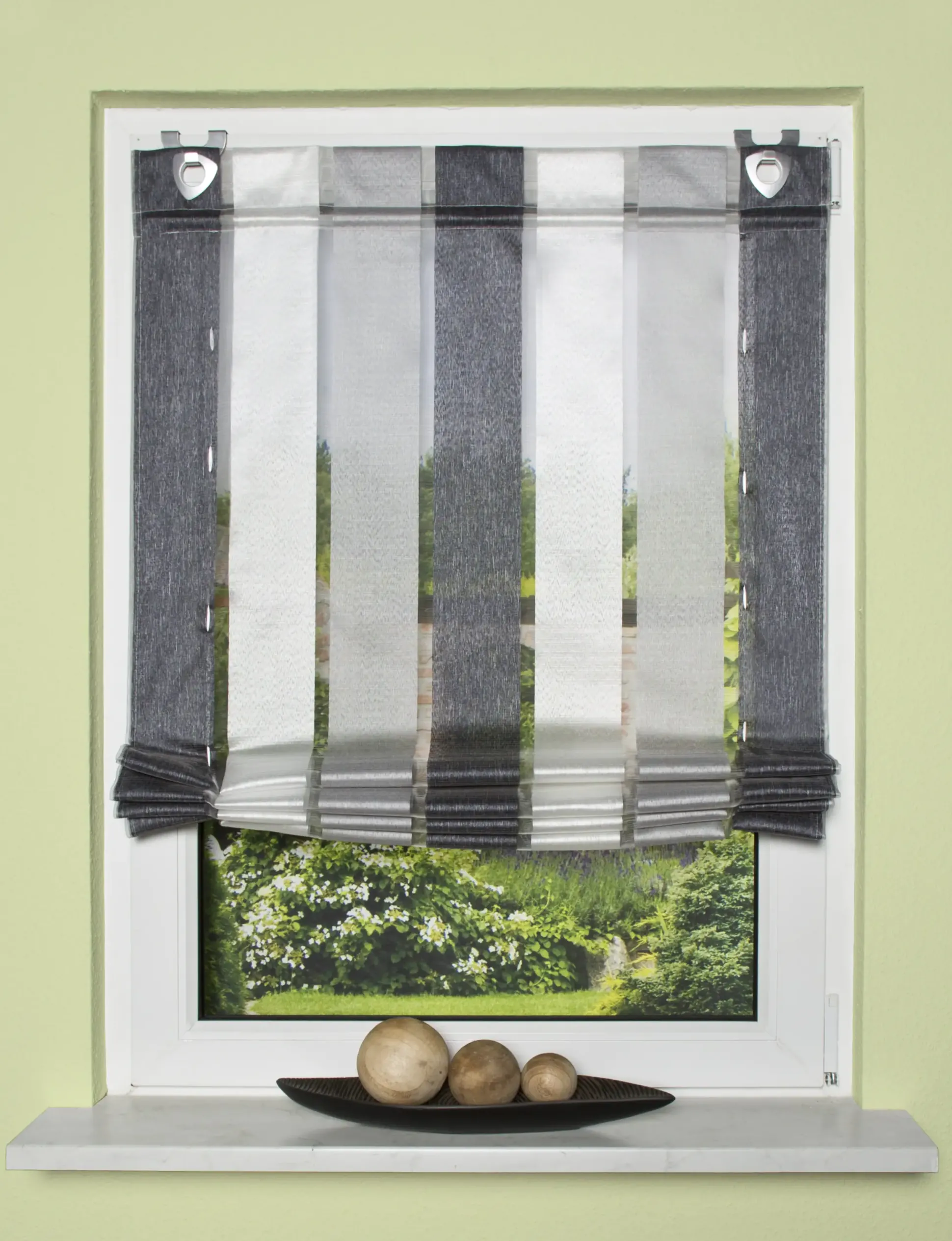 Home Wohnideen Raffrollo anthrazit 130 x 60 cm