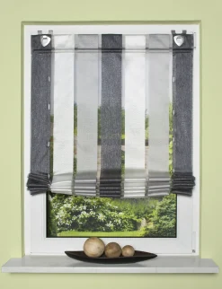 Home Wohnideen Raffrollo anthrazit 130 x 80 cm