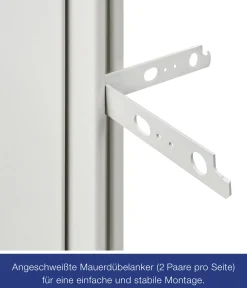 Hörmann Brandschutzklappe T30-H8-5 verzinkt 75 x 87,5 cm Links/Rechts