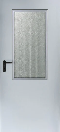 Hörmann Innentür ZK mit Lichtausschnitt inkl. Drückergarnitur verzinkt 100 x 200 cm DIN rechts