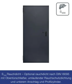 Hörmann Kellertür anthrazitgrau 100 x 200 cm Links/Rechts