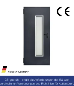 Hörmann Kellertür mit Lichtausschnitt anthrazitgrau 100 x 200 cm Links/Rechts