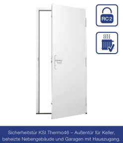 Hörmann Sicherheitstür KSI Thermo46 RC2 weiß 100 x 212,5 cm Rechts