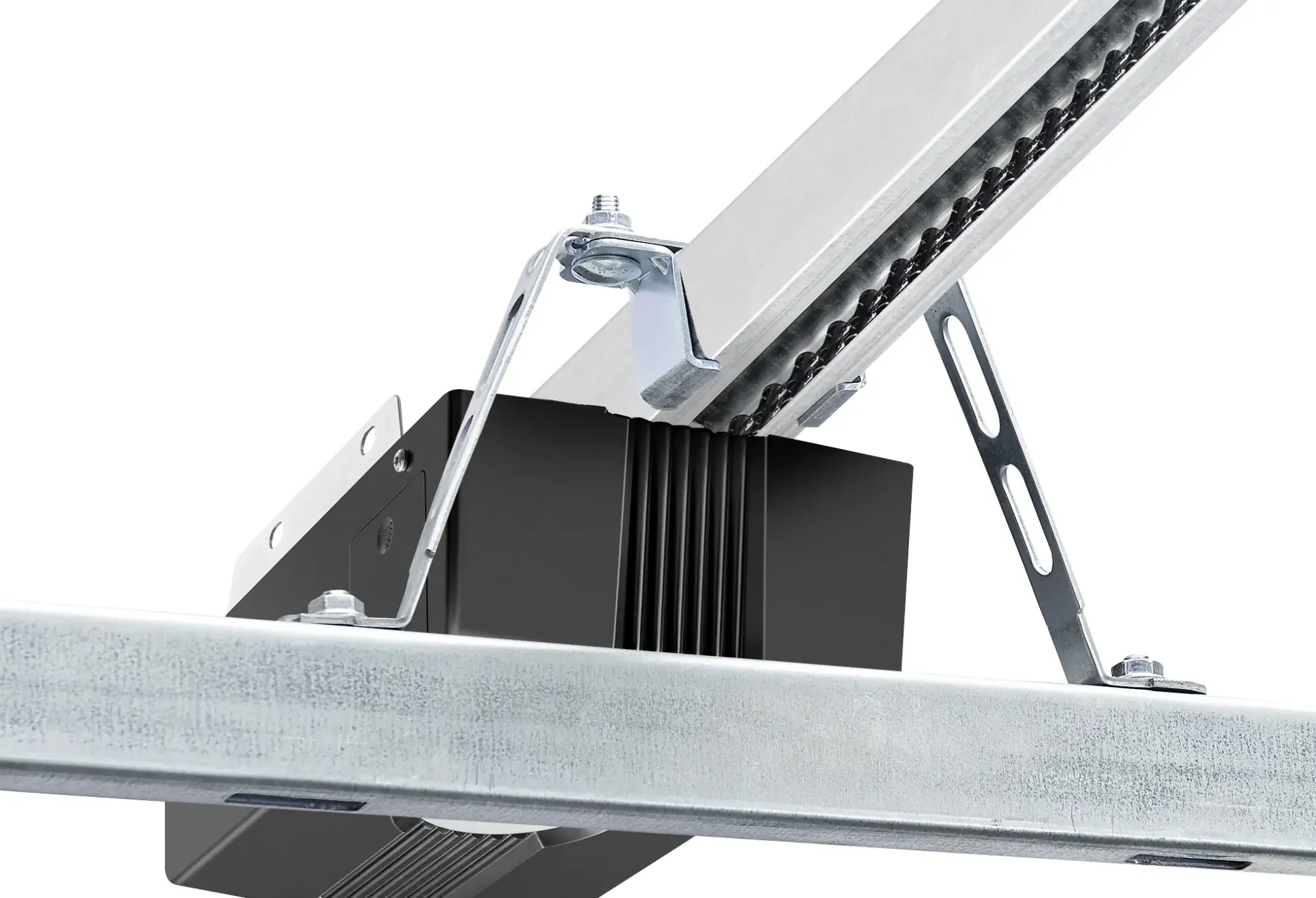 IsoMatic Garagen-Sektionaltor 250 x 212,5 cm reinweiss Inkl. Torantrieb
