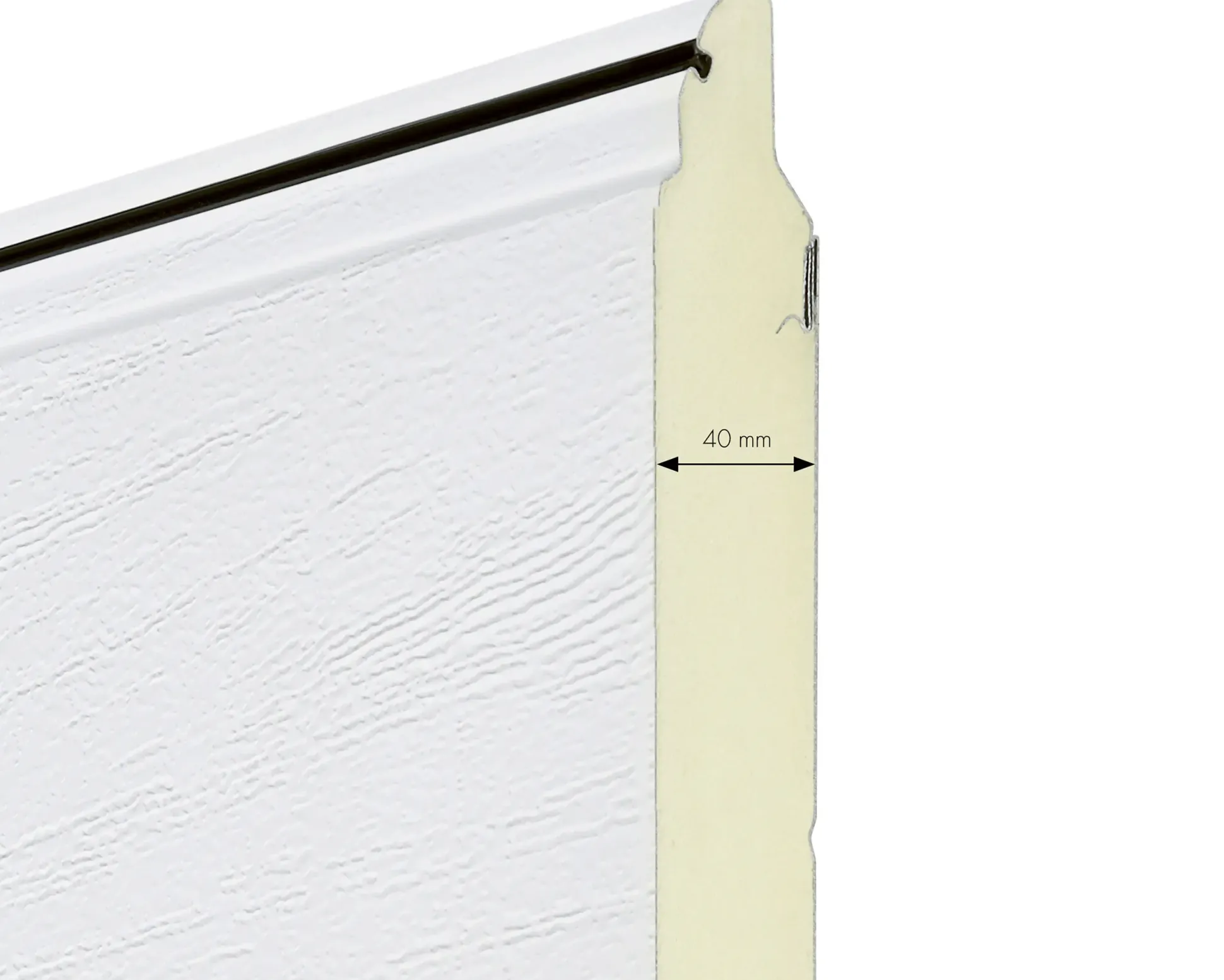 IsoMatic Garagen-Sektionaltor 250 x 212,5 cm reinweiss Inkl. Torantrieb
