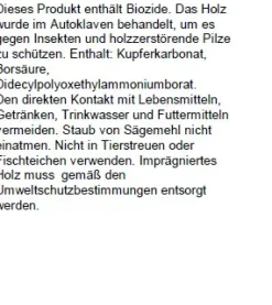 Kantholzpfosten 200 cm, 90 x 90 mm, kesseldruckimprägniert