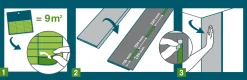 Klebestreifen für PVC Paneele, Beutel für ca. 9 m² Verlegefläche