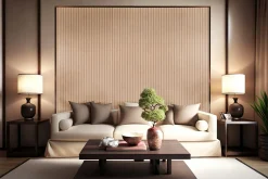 Kosche Akustikpaneel 240 x 56 x 1,8 cm beige
