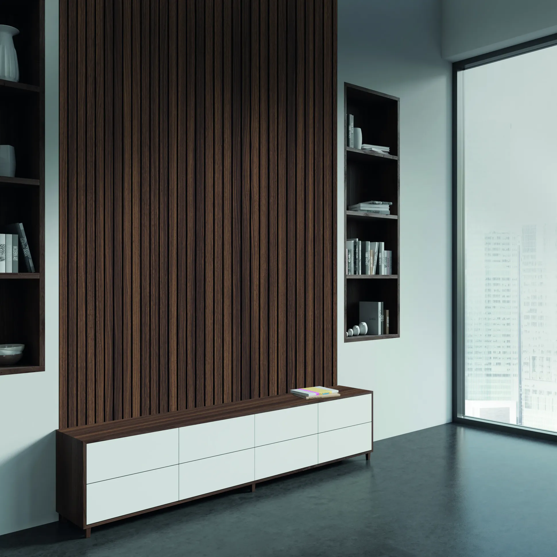 Kronoflooring Akustikpaneel Holz Walnuss braun 260 x 60 x 1,7 cm