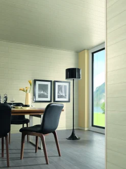 Kronoflooring Wandpaneele Holz Birnbaum weiß-beige 260 x 20,2 x 1 cm