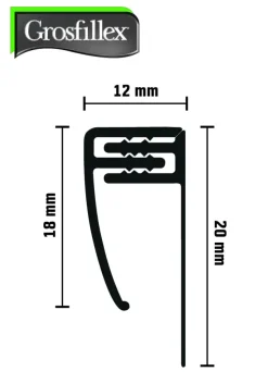 Kunststoff Abschlussprofil Cotton klippbar 260 cm