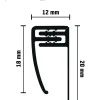 Kunststoff Abschlussprofil Cold grey klippbar 260 cm