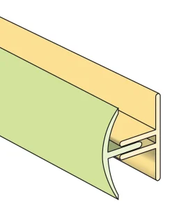 Kunststoff Verbindungsprofil weiß, 260 cm
