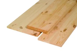 Leimholzplatte Nadelholz geschliffen Kanten gefast 120 x 30 cm 18 mm