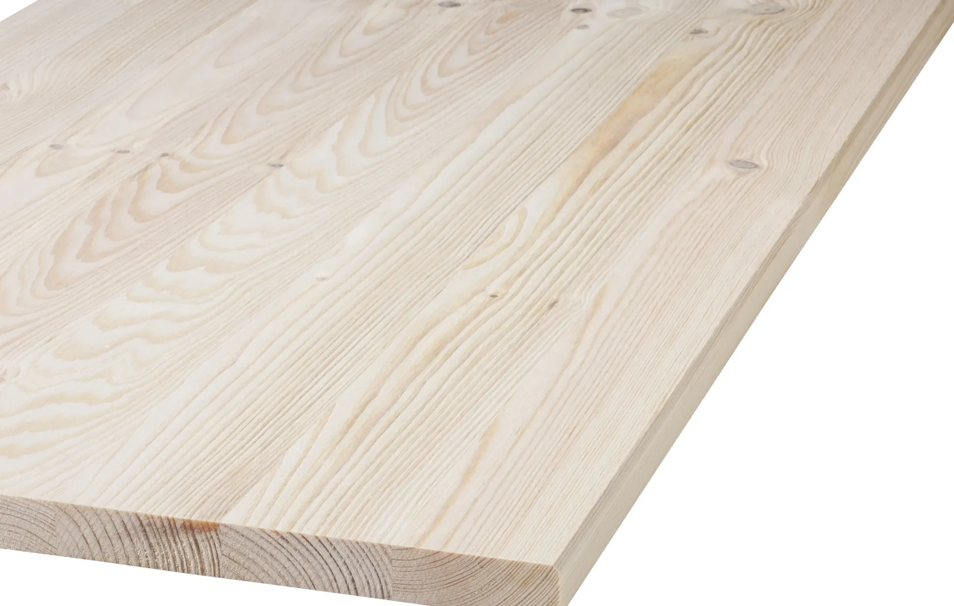 Leimholzplatte Nadelholz Oberfläche geschliffen 80 x 30 cm 18 mm