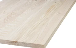 Leimholzplatte Nadelholz Oberfläche geschliffen 80 x 40 cm 18 mm