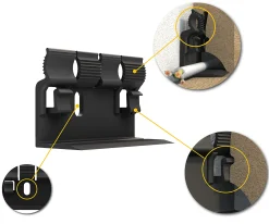 Leistenclip schwarz