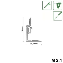 Leistenclip schwarz
