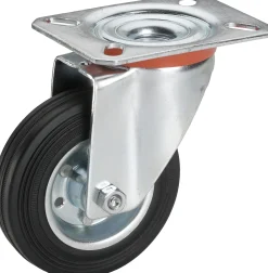 Lenkrolle mit Platte 80 x 25 mm, Tragkr. 50 kg
