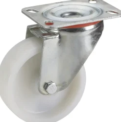 Lenkrolle mit Platte 80 x 30 mm, Tragkr. 100 kg