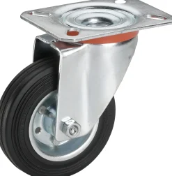 Lenkrolle mit Platte 100 x 30 mm, Tragkr. 70 kg