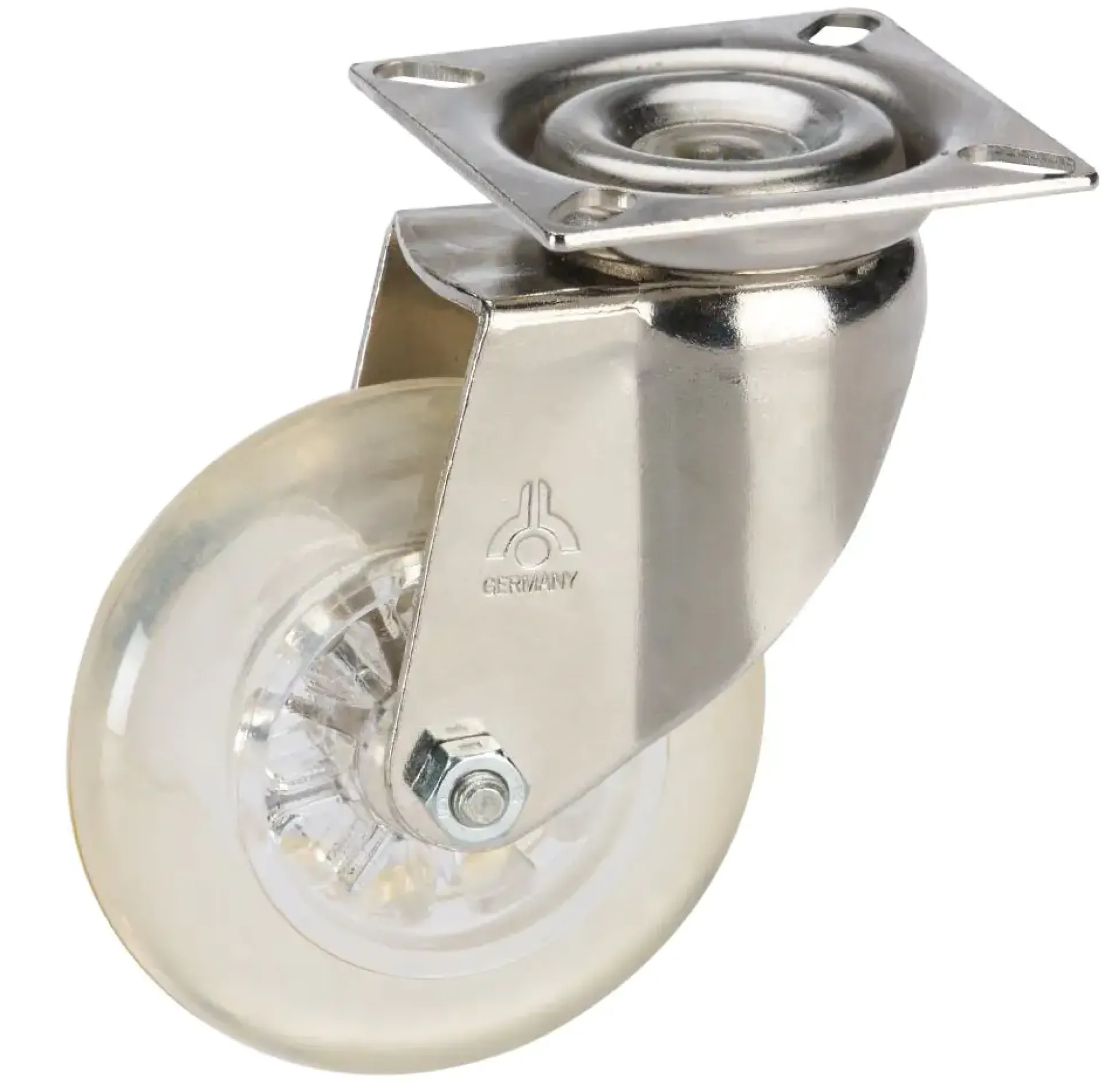 Lenkrolle mit Platte 50 x 20 mm, Tragkr. 40 kg