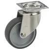 Lenkrolle mit Platte 50 x 18 mm, Tragkr. 40 kg