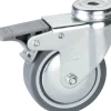 Lenkrolle mit Rückenloch und Totalfeststeller 100 x 25 mm, Tragkr. 55 kg
