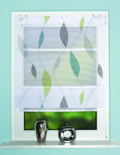 Magnetrollo Bambus Paolo blau-grün 130 x 60 cm